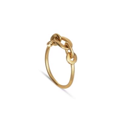 Jane Kønig Row Chain Ring Guld